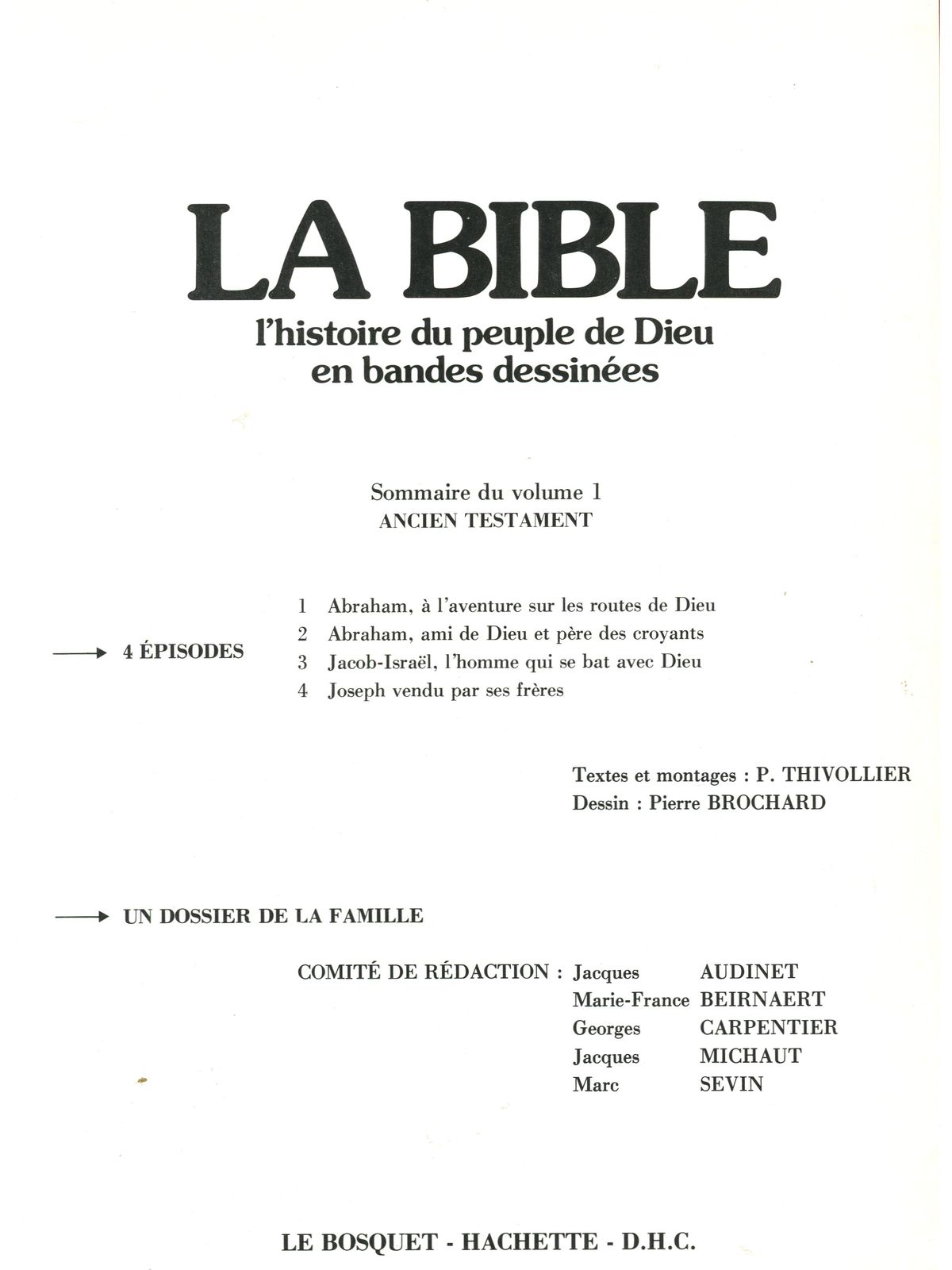 histoire du peuple de dieu la bible