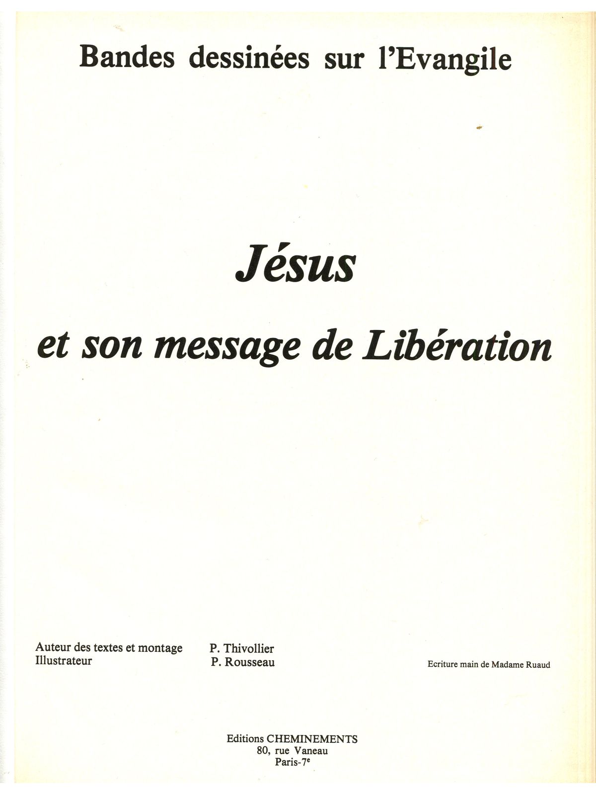 jésus et son message de libération. évangile bible