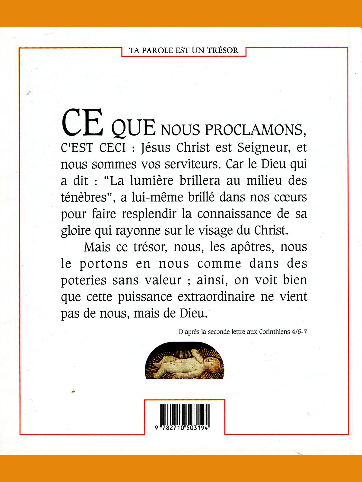 ta parole est un trésor (bible)