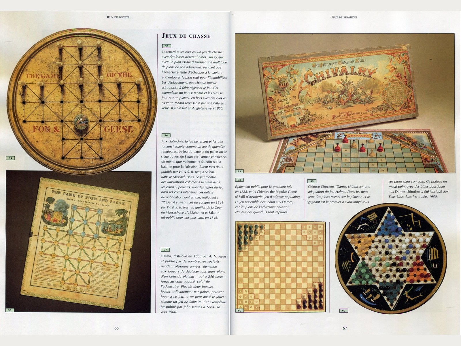 jeux de société XVIIIème à nos jours