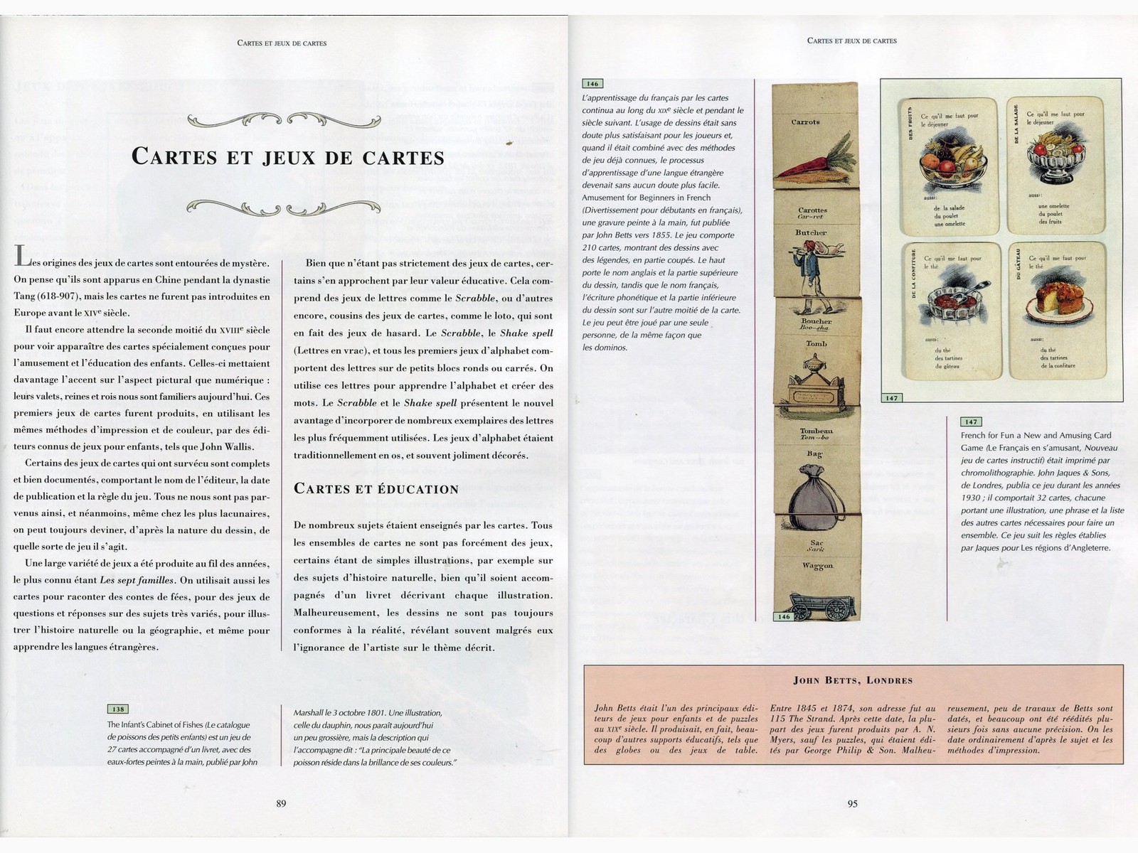 jeux de société XVIIIème à nos jours