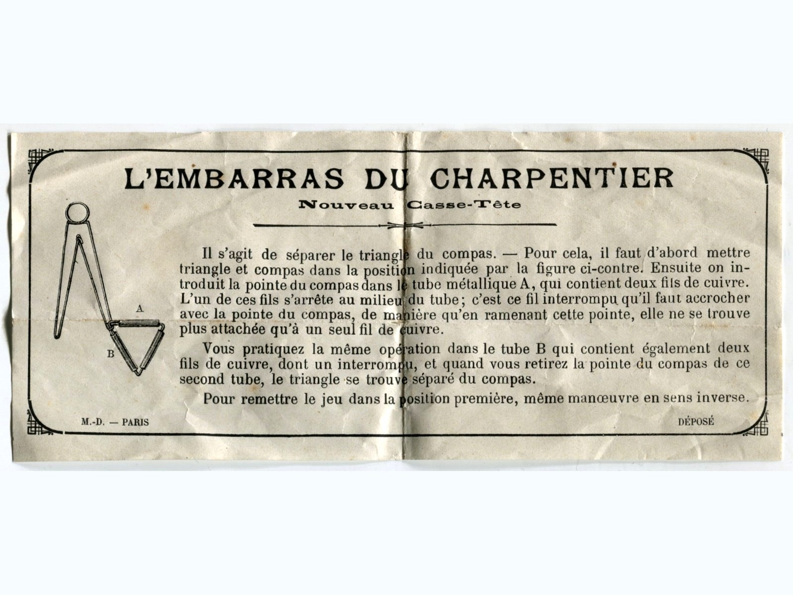 embarras du charpentier