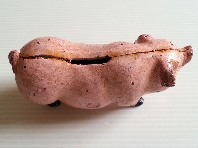 cochon en plomb