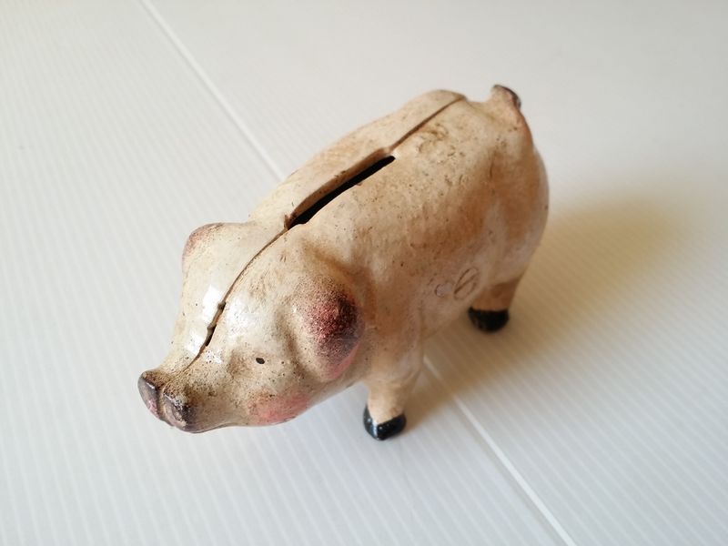 cochon en plomb