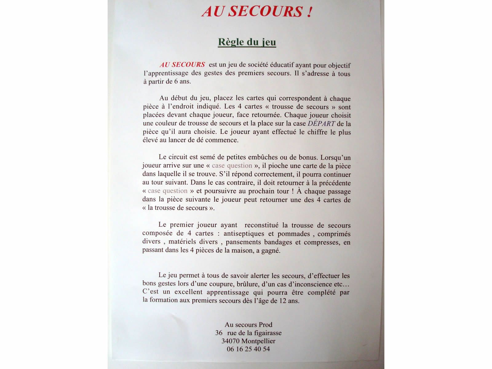 au secours