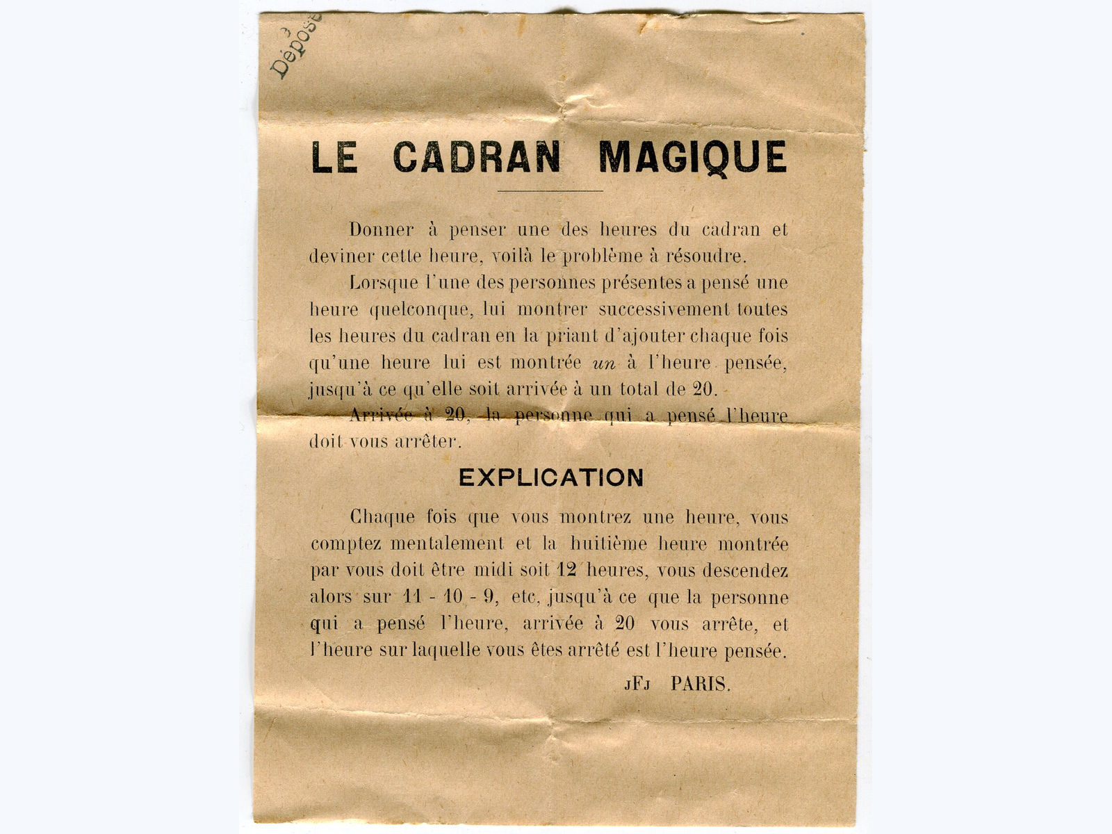 cadran magique