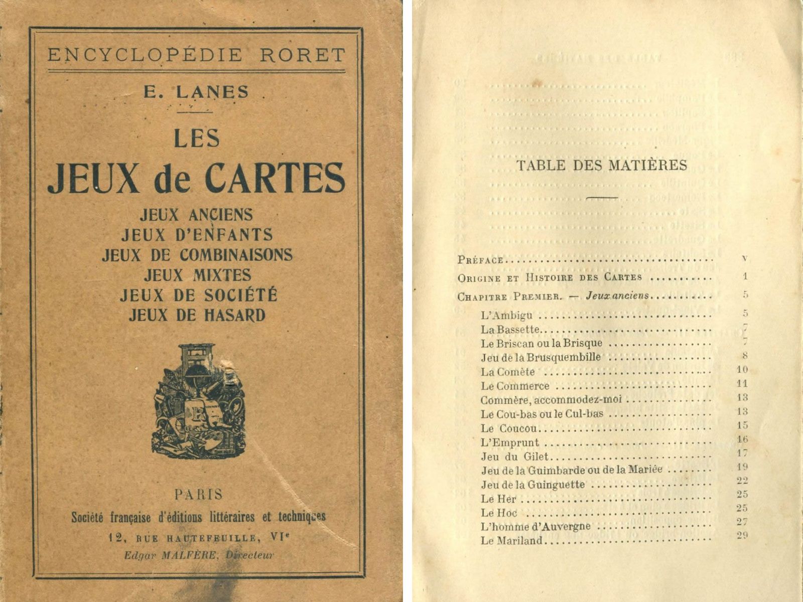 encyclopedie cartes roret