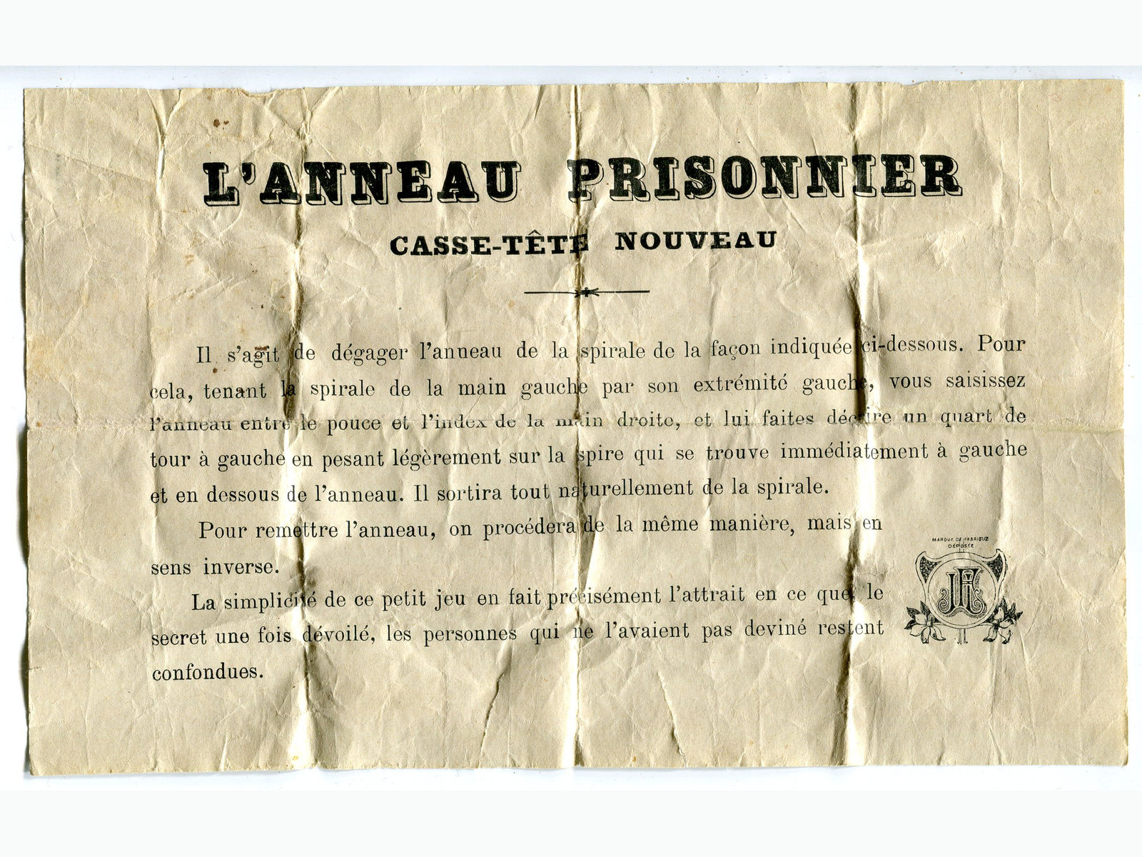 anneau prisonnier