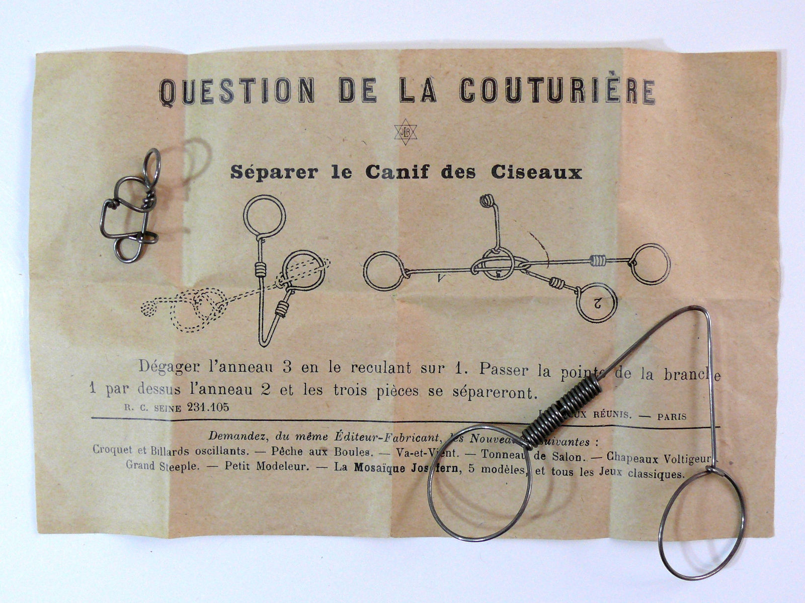 question de la couturière