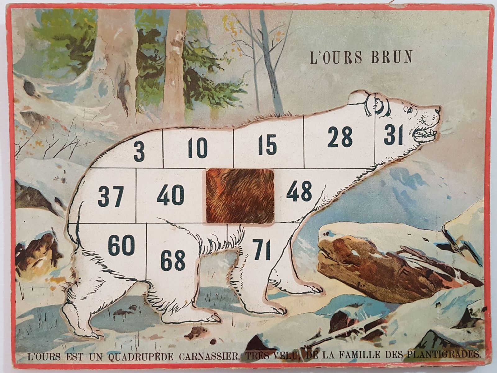 loto construction des animaux