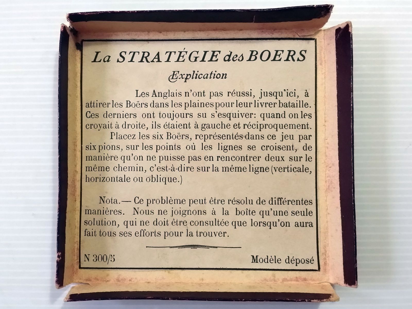 boers stratégie