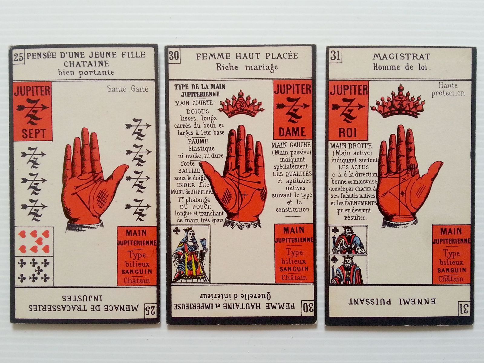 cartes chiromancie
