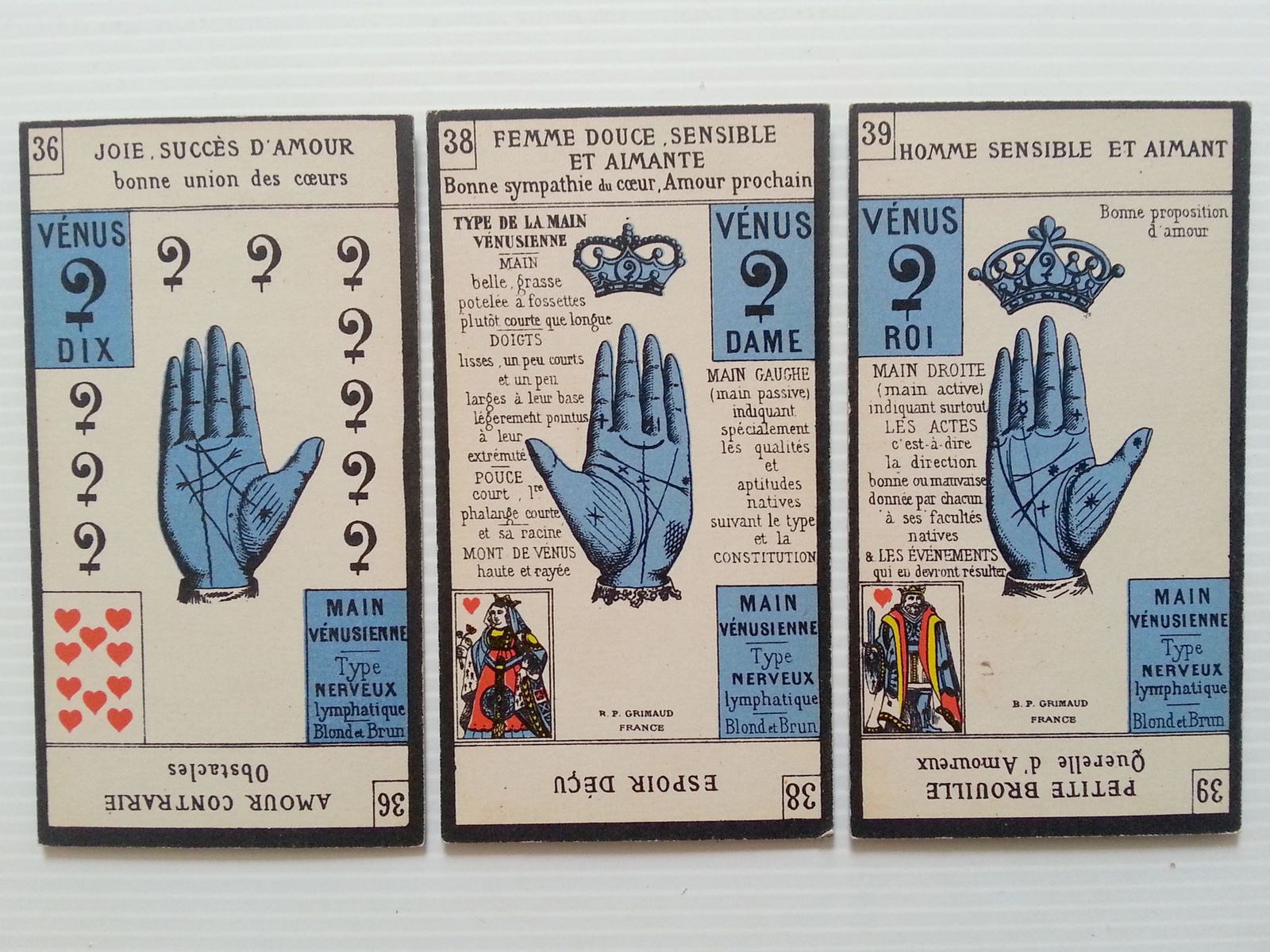 cartes chiromancie