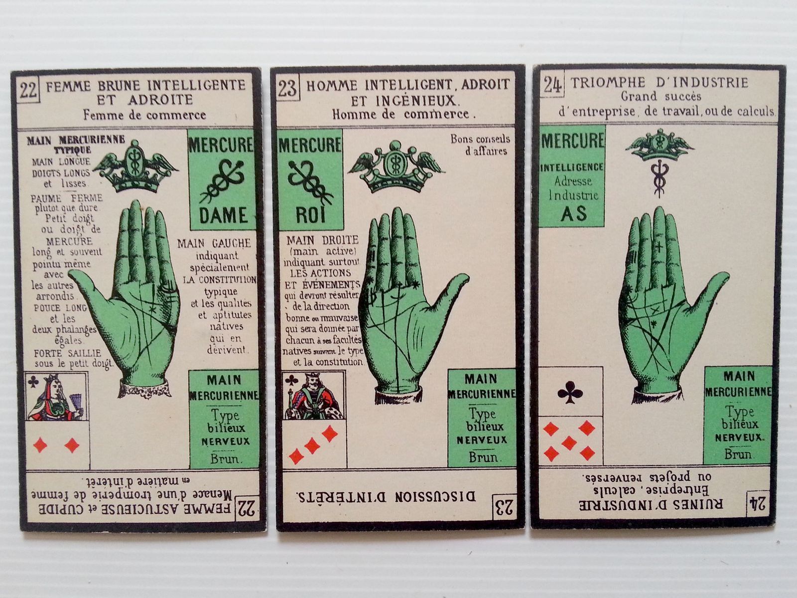 cartes chiromancie