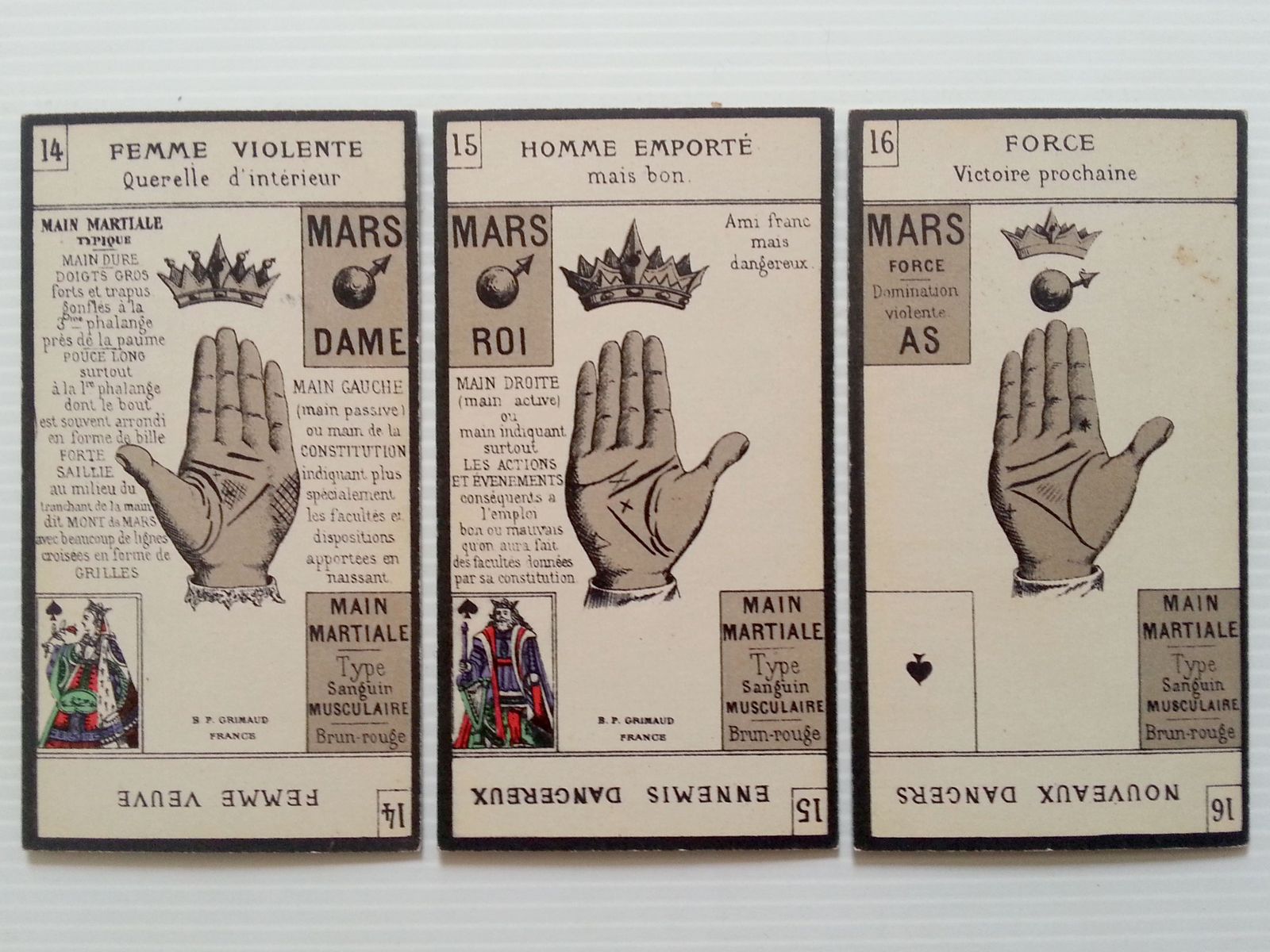 cartes chiromancie