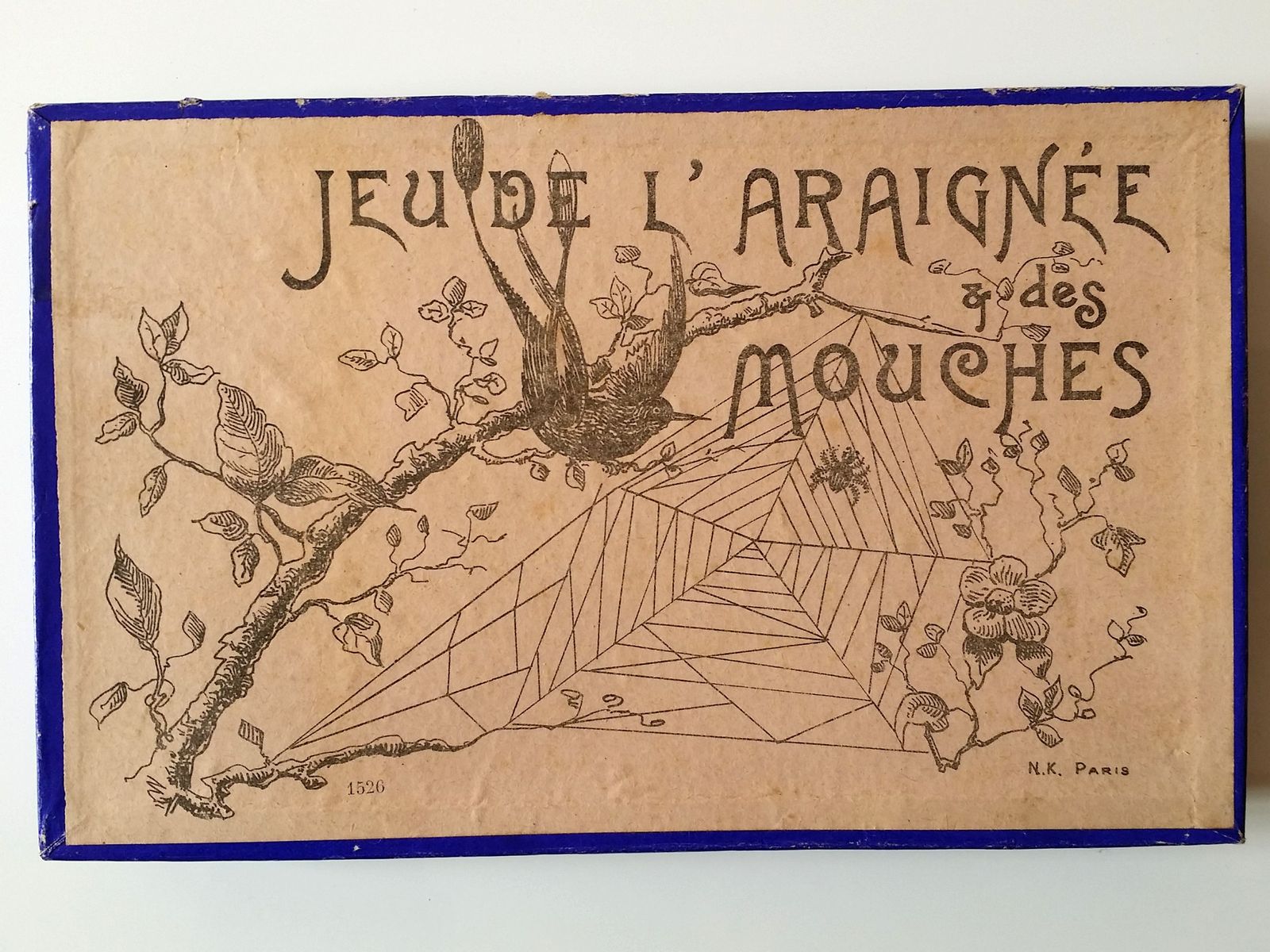 araignée et mouches