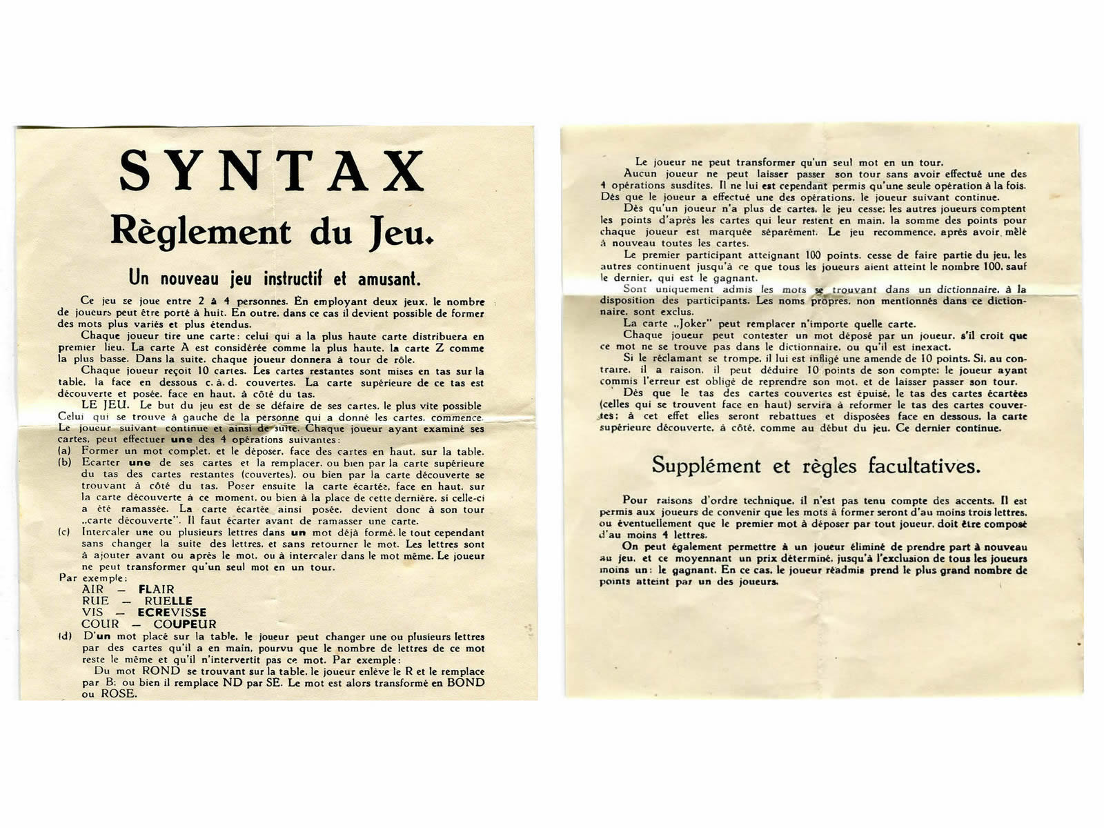 syntax